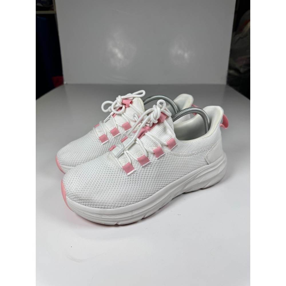 KOLILI Womens‎ 41 Sneaker White Pink Wide Toe Box Cushion Low Top Walking Shoes